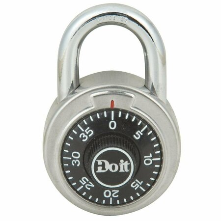 ALL-SOURCE 2 In. Stainless Steel Black Combination Lock Padlock 1850DDIB